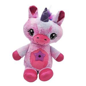 Star Belly Dream Lite Unicorn Pink & Purple Plush‎ Night Light 14" Works! Tested